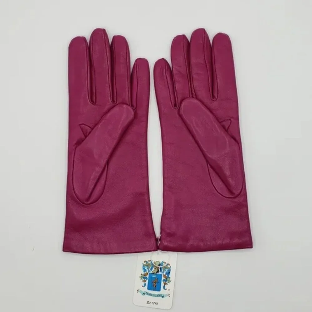 Portolano Cashmere-lined Leather Gloves